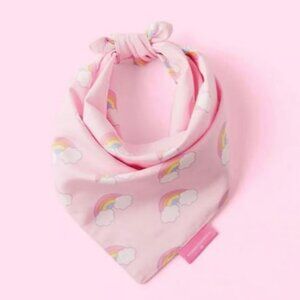 NWT Stoney Clover Lane x Target Reversible Rainbow/Gingham Dog Scarf Bandana
